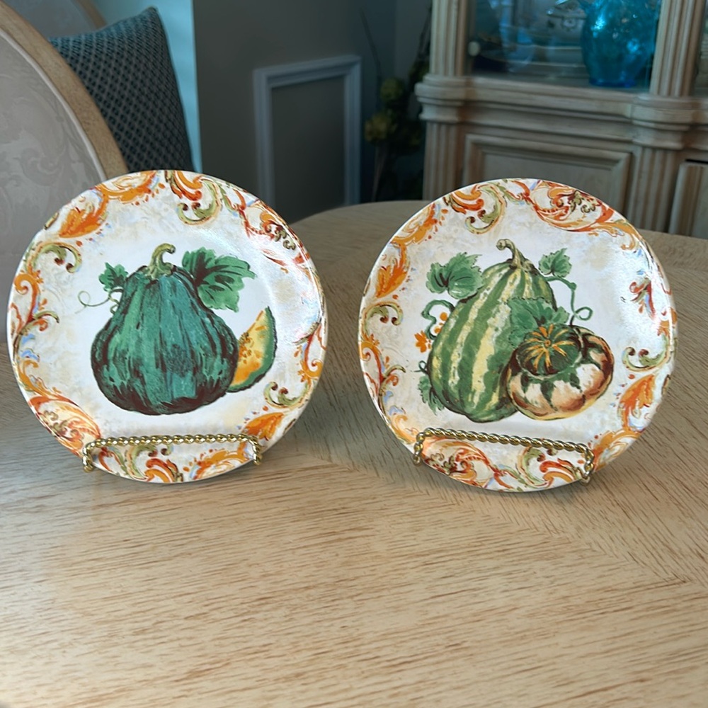 222 Fifth Calabash Plates (2)